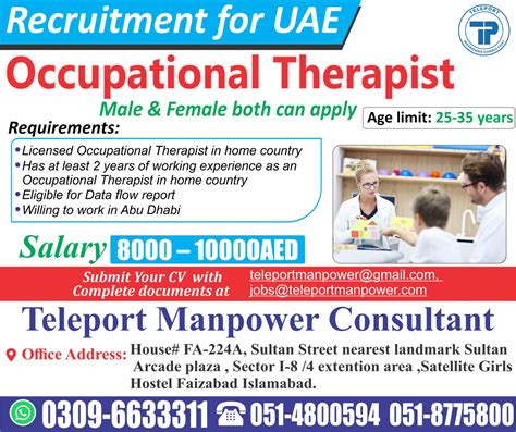 occupational therapy jobs overseas.